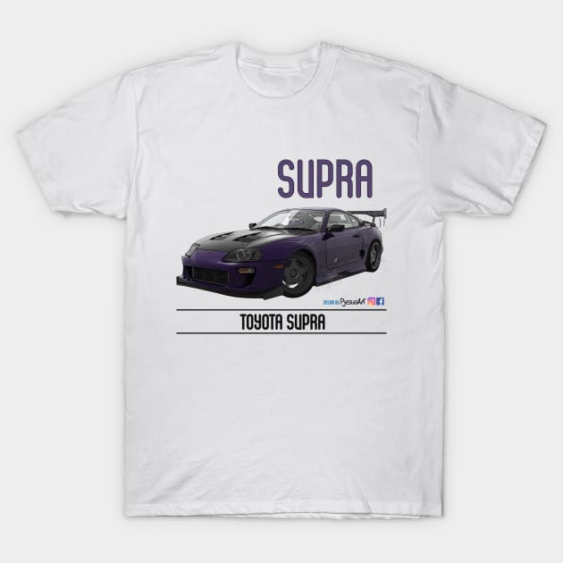 Supra Time Attack Purple Carbon T-Shirt by PjesusArt